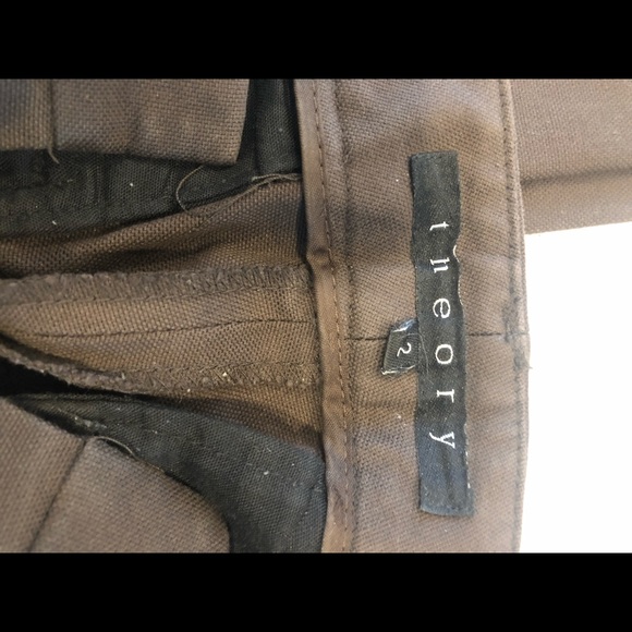 THEORY brown cotton pants - Picture 4 of 9